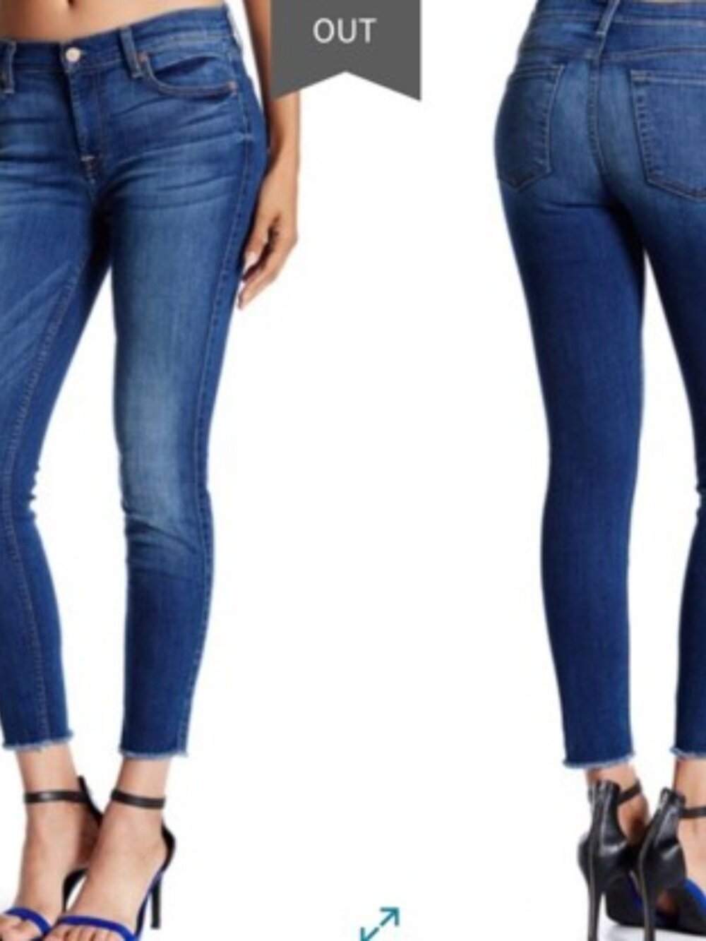 7 Seven For All Mankind Denim the Ankle Skinny Jeans 98% Cotton - Size 31 10/12